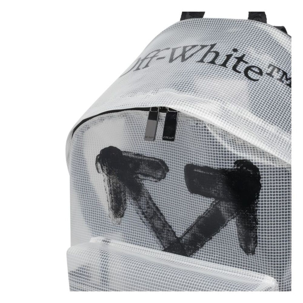 Off White Men Transparent Heritage Backpack NWT - image 4